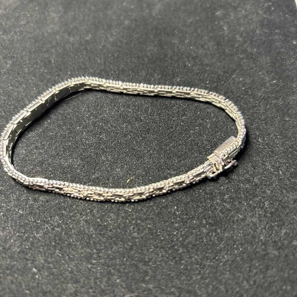 italian Sterling Silver 925‎ Lobster Clasp Snake Bracelet